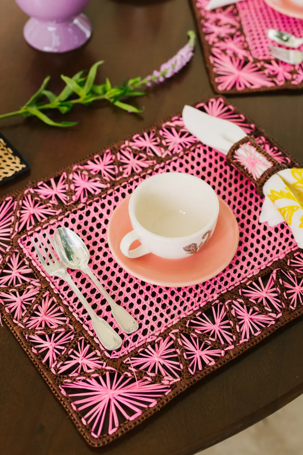 Tea Cup and Tea Plate “Flores de la Isla”
