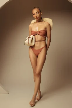 Twisted Bandeau Bikini top & bottom