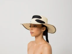Two Tone Cordovan Long Brim Hat