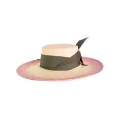 Two Tone Cordovan Long Brim Hat