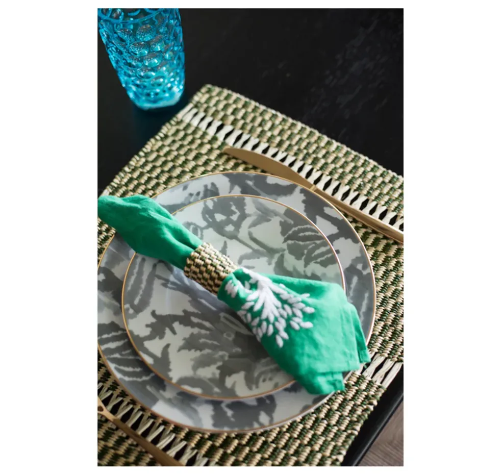 Two Tone Rectangular Placemat (Set of 2 Units)
