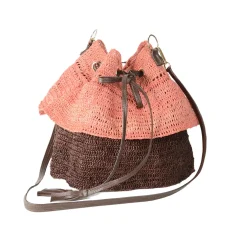 Two Tones Ruffled Mochila