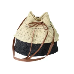 Two Tones Ruffled Mochila