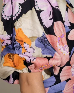 Wrap Around Dress with Hand Embroidered Details